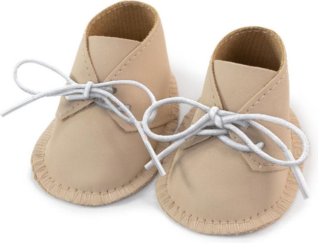 Miniland ml poppen: schoenen voor jongen meisje 38cm, beige, 3+ m