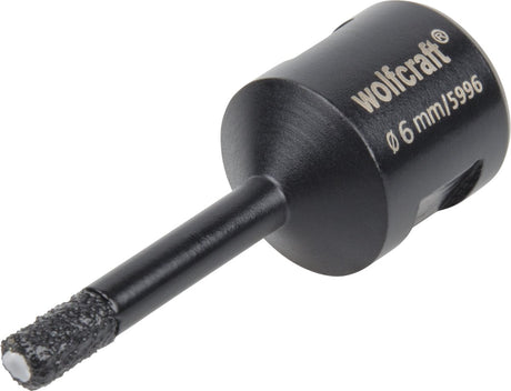 Wolfcraft - diamant gatenzaag - diamantboor - 6mm - tegelboor - voor haakse slijpers - 5996000
