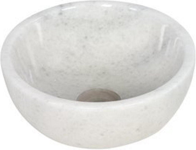 Plieger mini round waskom - 26x26x12cm - marmer wit