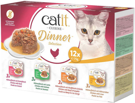 Catit cuisine dinner selection - kip - 12 x 75 g