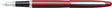Sheaffer vulpen - vfm e9403 - m - excessive red nickel plated - sf-e0940353
