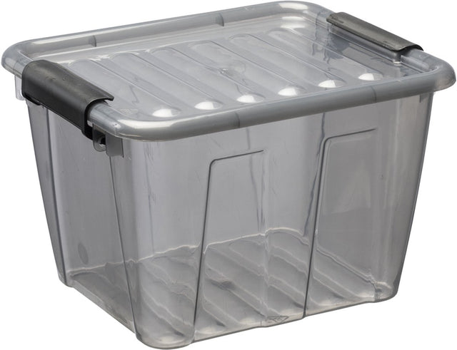 Plast team opbergdoos home box, 3,0 liter, grijs