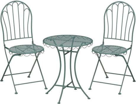 Mica decorations marseille bistroset - set van 3 - ijzer - groen