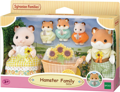 Sylvanian families 5856 familie hamster- 5 fluweelzachte speelfiguren