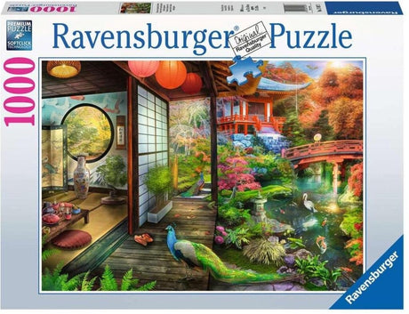 Ravensburger theehuis in japanse tuin puzzel 1000pcs