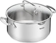 Tefal duetto+ kookpan - rond - 18 cm- roestvrijstaal - met deksel