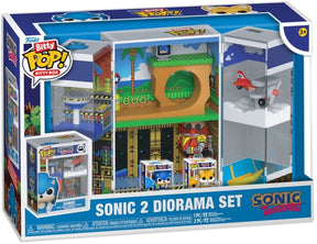 Sonic the hedgehog sonic 2 diorama set (bitty pop! bitty box) unisex funko bitty pop! - neutraal - standard