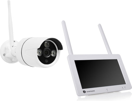Smartwares cms-30400 draadloze beveiligingscamera set – optimale beveiliging van je huis – volledig draadloos