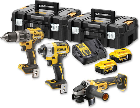 Dewalt 18v xr serie - gereedschapscombiset - borstelloze motoren - inclusief koffer en accu's