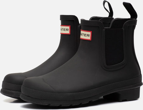 Hunter - regenlaarzen voor vrouwen - originele chelsea - zwart - maat 39eu