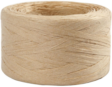 Creativ company papier raffia garen zandkleur, 100m