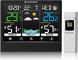 Bresser weerstation - meteotemp bf - touch screen - zwart - thermo hygro meter - binnen en buiten