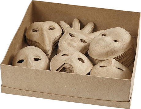 Creativ company maskers, h: 12-21 cm, 6x10 stuks