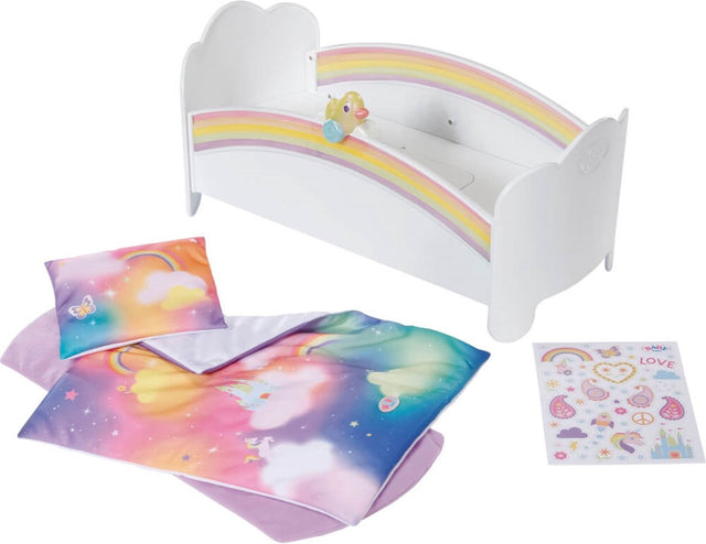 Baby born regenboogbed - met slaapliedje