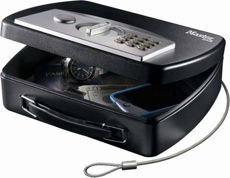 Masterlock master lock digitale draagbare kluis met kabel