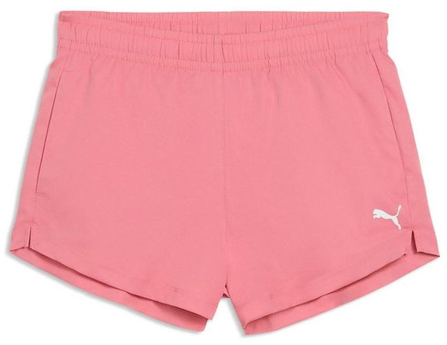 Puma tad ess woven shorts g meisjes sportbroek - wild pink