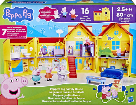 Hasbro peppa pig peppa's grote familiehuis - 16dlg.