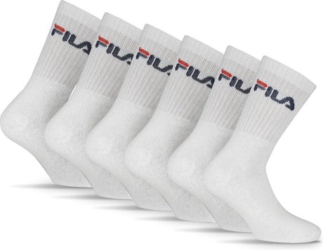 Fila tennis- sportsokken - maat 43 46 - 6 pack - wit