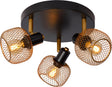 Lucide maren - plafondspot (plafondlamp) - ø 37 cm - 3xe14 - mat goud messing