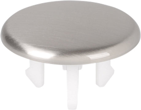 Differnz afdekkap overloop voor wasbak - kleur en afwerking mat chroom - materiaal chroom - eenvoudige insteekbevestiging - diameter 3,5 cm x hoogte 2 cm - 2 jaar garantie