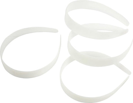 Creativ company haarband - dunne haarbandjes - wit - diy - haarbanden versieren decoreren - breedte: 25 mm - 5 stuks
