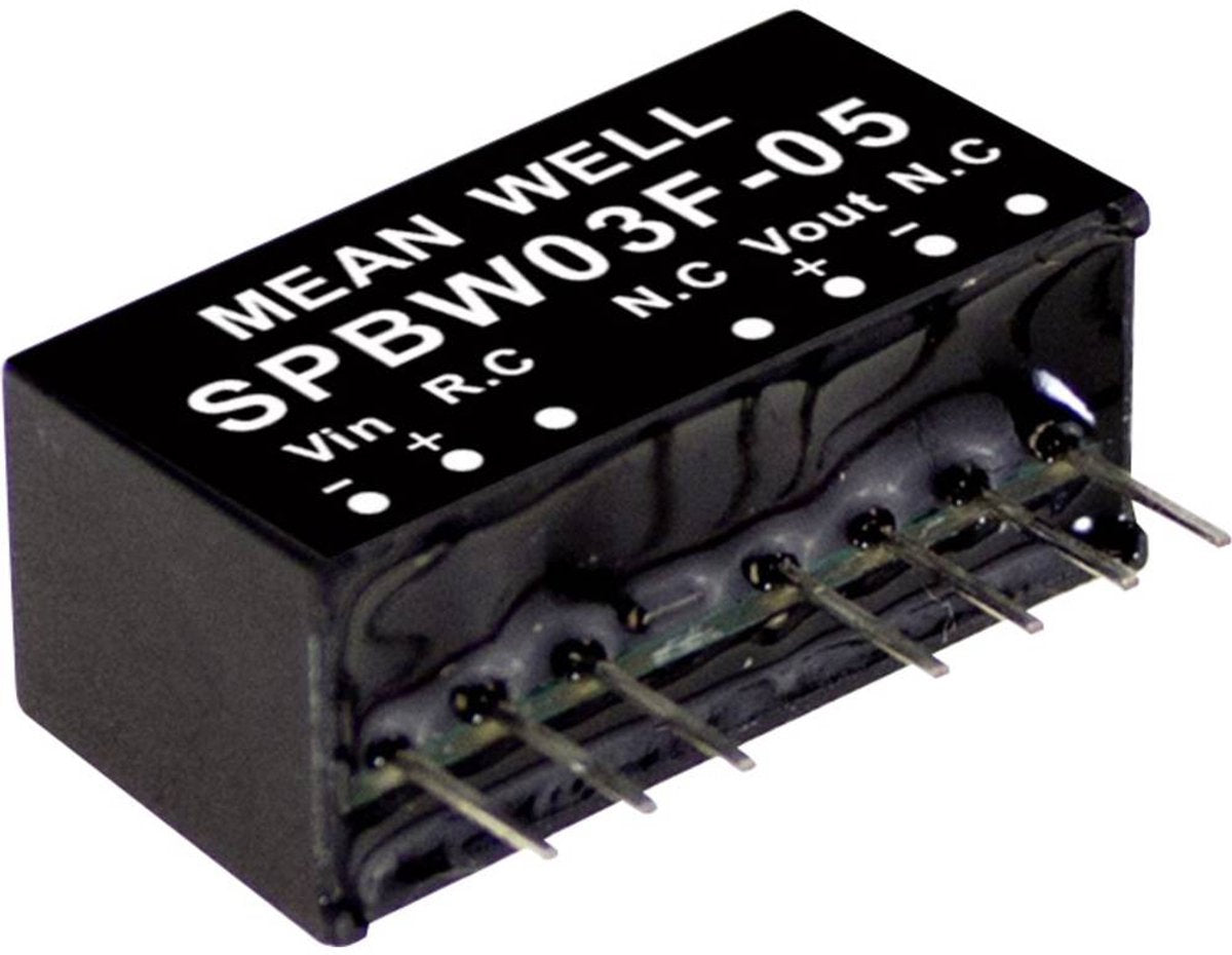 Mean well spbw03f-03 dc dc-convertermodule 700 ma 3 w aantal uitgangen: 1 x inhoud 1 stuk(s)