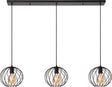 Lucide danza - hanglamp - 3xe27 - zwart