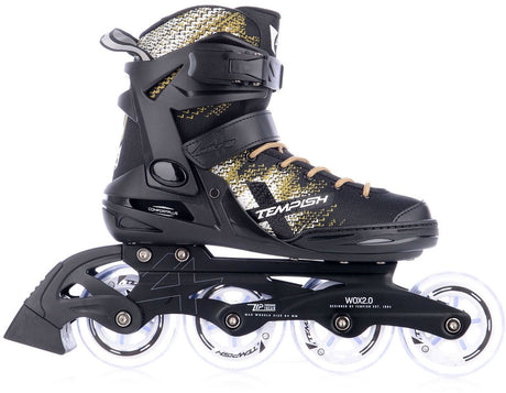 Tempish wox 2.0 84 skeelers - inline skates - dames - zwart goud - maat 41