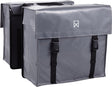 Willex bisonyl - dubbele fietstas - 40 liter - grijs - universele bevestiging