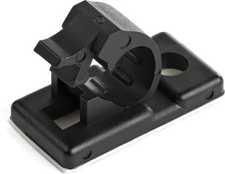 Startech .com 100 zelfklevende kabelmanagement clips, 5.5mm, zwart, netwerk ethernet bureau computer kabelbeheer, klevende kabelhouders, zelfklevende klem, nylon, ul 94v-2 brandklasse