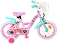 Volare paw patrol kinderfiets - meisjes - 14 inch - roze - twee handremmen