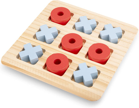 Woet ® houten boter, kaas eieren spel - klassiek tic-tac-toe bordspel voor kinderen - educatief speelgoed - vanaf 3 jaar
