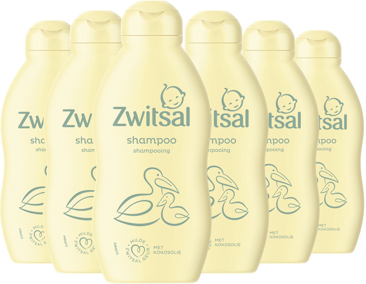 Zwitsal - shampoo - baby - 6 x 200 ml