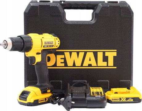 Dewalt dcd771-d2qw accuboormachine 18v + 2x 2.0ah 18v accu's + oplader