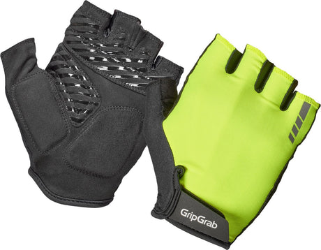 Gripgrab - proride rc max korte vinger zomer fietshandschoenen met padding - geel hi-vis - heren - maat s