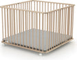 Webaby houten opvouwbare kinderbox cali beuken onbewerkt 100 x 100 cm