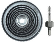 Vorel 22572 - houtzaagset - 9-delig - staal - 38-127mm