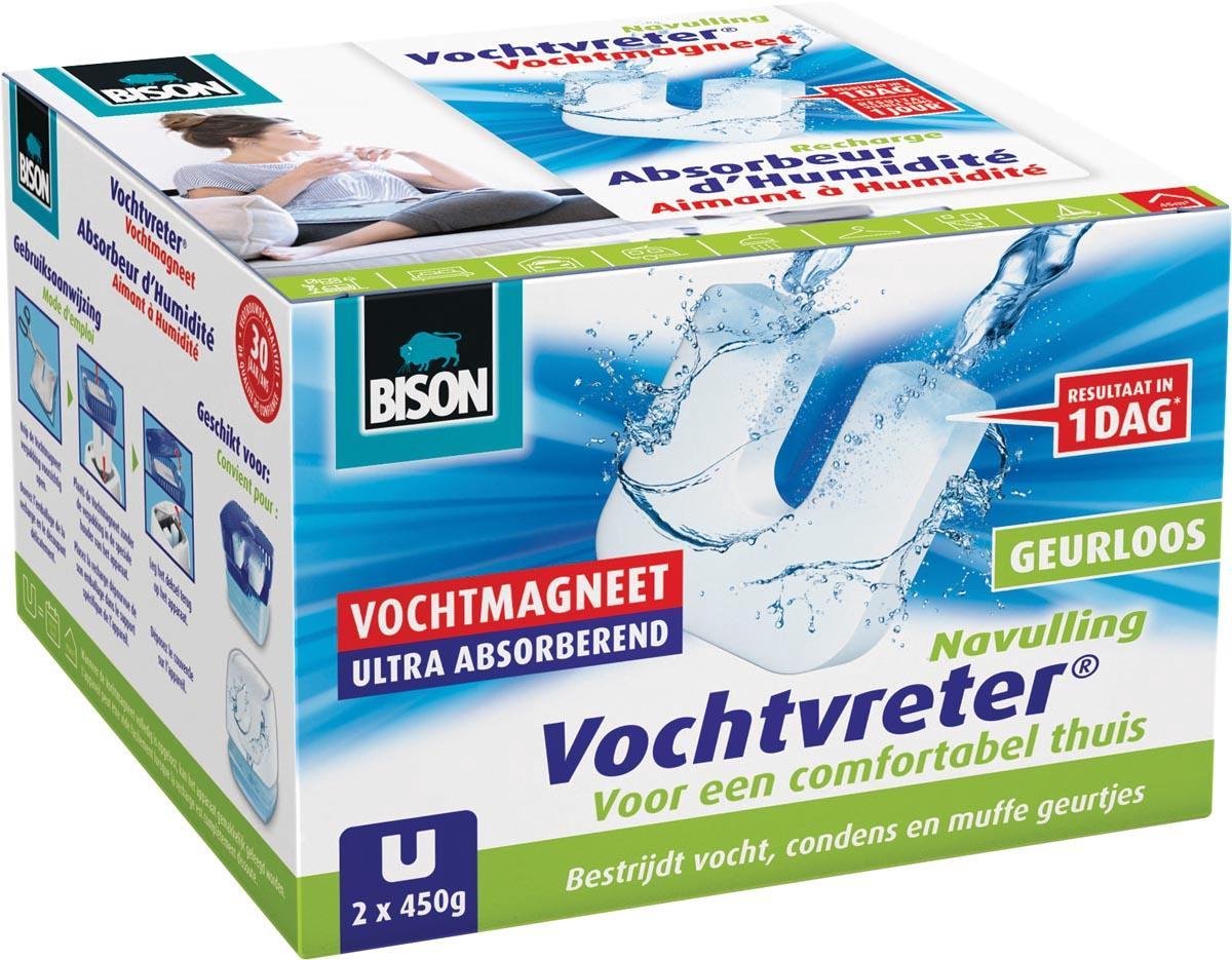 Bison bi vochtvreter magneet wit