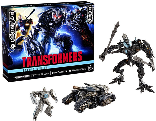 Transformers toys studio series : revenge of the fallen action figure 3-pack, 8+