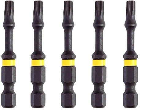 Dewalt t25 50mm impact torsion schroefbits (5 stuks) - extreme - dt7396t