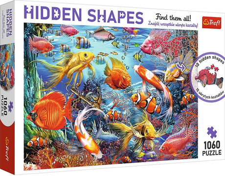 Trefl hidden shapes serie - legpuzzel - 1060 stukken - ondergerecht zeeleven