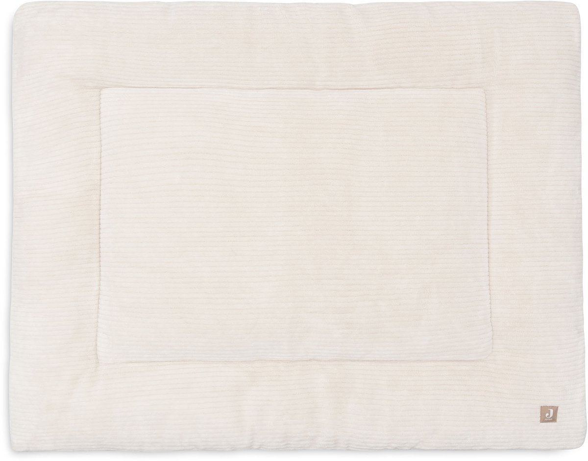Jollein boxkleed baby - 75x95cm - cloudy rib - polyester - oatmeal