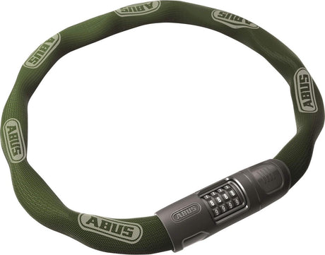 Abus fietsslot kettingslot - 8808c - security level 9 - groen - 85 cm - geschikt voor elektrische fietsen en stadsfietsen