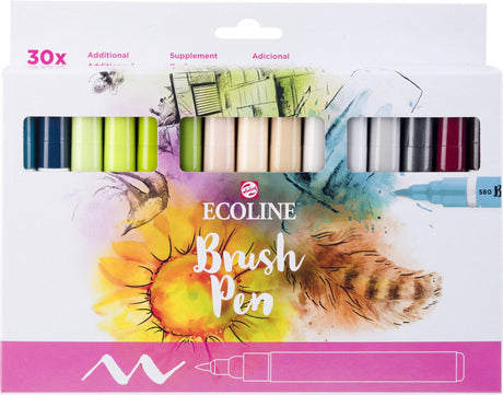 Ecoline brush pen set additional | 30 colours