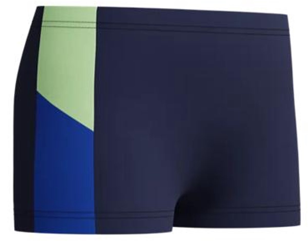 Speedo dive aquashort jongens - vormvaste zwembroek jongens - zwemshort jongens met stretch - sportzwembroek kids met trekkoord - marine groen - maat 140