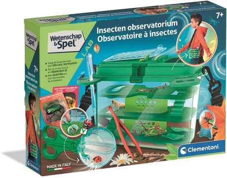 Clementoni wetenschap spel - insecten observatorium - stem spelgoed - draagbaar insecten hotel - speelgoed van het jaar 2025 - voor kinderen vanaf 8 jaar