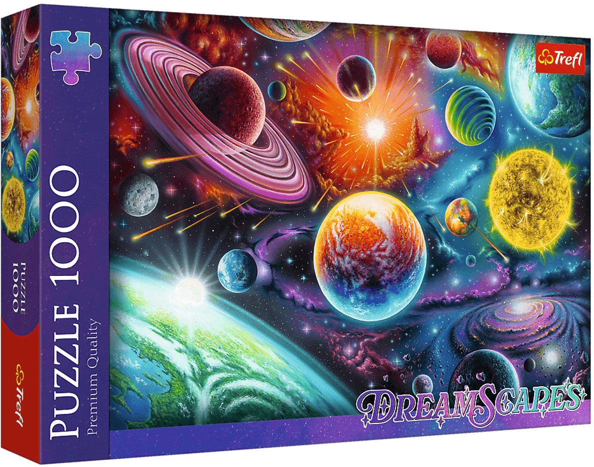 Trefl legpuzzel space adventure 1000 stukjes - kleurrijke puzzel.