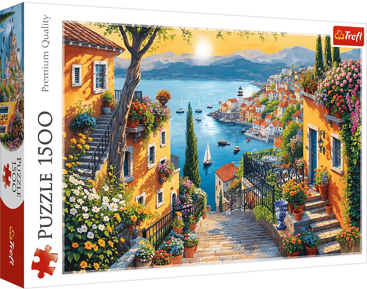 Trefl puzzel 1500 stukjes - seaside view - fsc mix 70% puzzel.