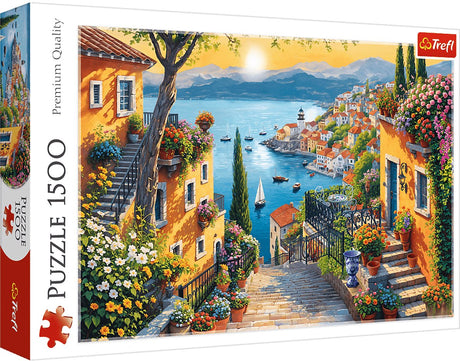 Trefl puzzel 1500 stukjes - seaside view - fsc mix 70% puzzel.