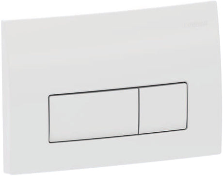 Geberit delta50 bedieningsplaat - 2-toets spoeling - rechthoekige knoppen - alpien wit